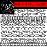 School Doodle Dividers {Creative Clips Digital Clipart}