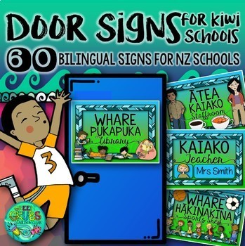 Preview of Door Signs {Maori & English labels for the People & Places within your school}
