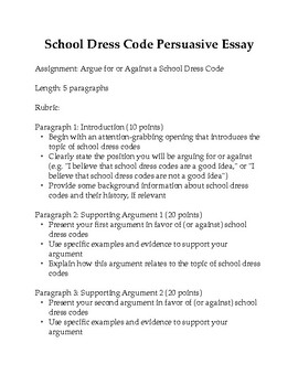 introduction for dress code essay