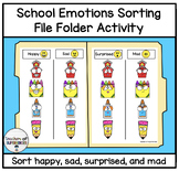 School Emotions Sorting File Folder Activity