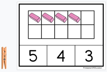 Preview of School- Erasers- Tens Frames-Clip Cards- Google Slides Activities