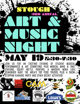 Preview of School Event Advertisement (Posters & Flyers) Art & Music Night