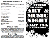 School Event Advertisement (Program & Map) Art & Music Night