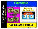 School - Expandable & Editable Strip Puzzle w/ Multiple Op