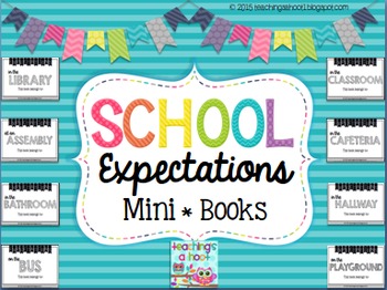 Preview of School Expectations Mini Books