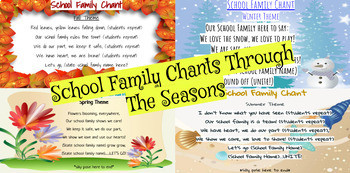 Preview of School Family Chants *ALL SEASONS*