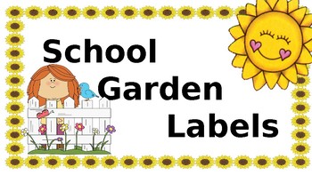 Preview of School Garden Labels