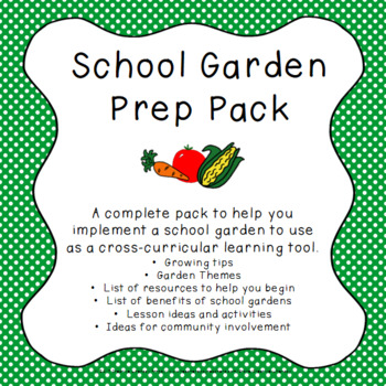 Preview of Starting a School Garden - Resources and Activities