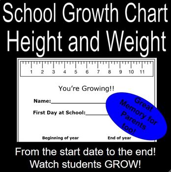 Preview of School Growth Chart