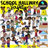 School Hallway Safety Clip Art Set {Educlips Clipart}