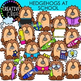 School Hedgehogs Clipart (Woodland Animals at School Clipart)