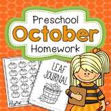 School Home Connection Preschool Homework October
