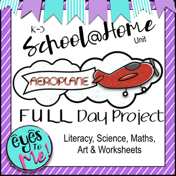 Preview of Homeschool: Paper Plane FULL Day Project Unit #distance learning