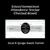 School/Homeschool Attendance Tracker (Checked Boxes)
