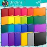 School Homework Binder Clipart: 25 Colorful Rainbow Clip A
