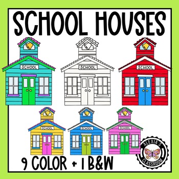 Preview of School House Clipart | 10 IMAGES