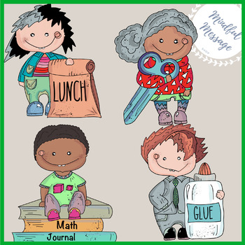 Kids School Journal Clip Art