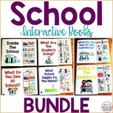 School Interactive Books BUNDLE - Adapted Books- WH Questions