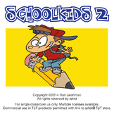 School Kids Cartoon Clipart Vol. 2 | School kids for ALL grades