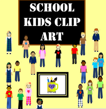 Preview of School Kids Clip Art