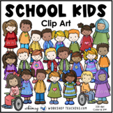 School Kids Clip Art - Whimsy Workshop Teaching