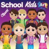 School Kids Clipart - Commercial or Personal Use