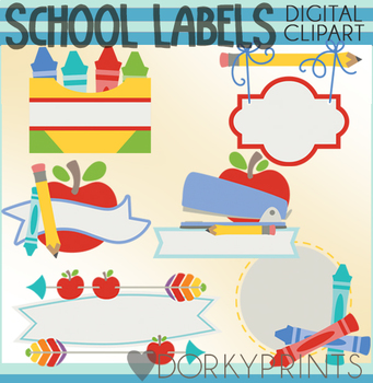 create labels with clipart