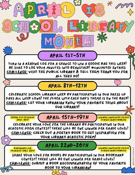 Preview of School Library Month--Themed Week Activities