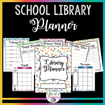 Preview of School Library Planner/ Calendar for the Teacher Librarian