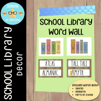 Preview of School Library Word Wall
