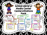 School Library/Media Center Centers/Stations Pack