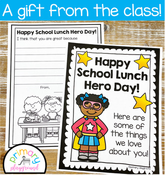 School Lunch Hero Appreciation Day Gift Idea by Primary Playground