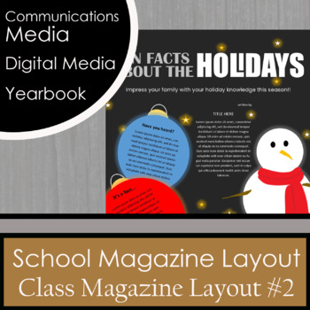 Preview of School Magazine Layout #2