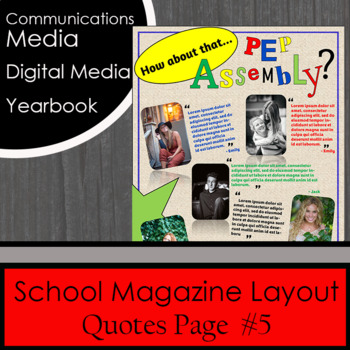 Preview of School Magazine Layout #5