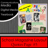 School Magazine Layout #5