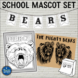Bears School Mascot Set