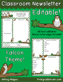 School Mascot - Falcons - Editable Newsletter Template