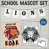 Lions School Mascot Set