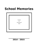 School Memory Book -15 pages - can be colored & personaliz
