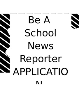 Preview of School News Announcement and Application for students