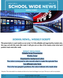 School News: News Crew Weekly Script