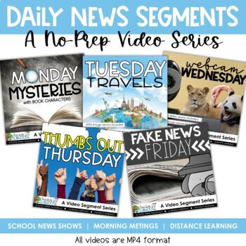 Preview of School News Show Segments | Morning Meeting Ideas