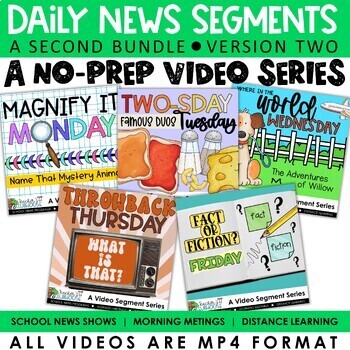 Preview of School News Show Segments | Morning Meeting Ideas
