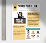 School Newsletter Template - Counseling, Teacher