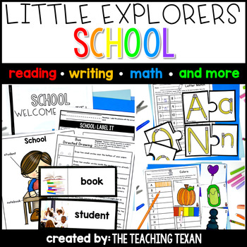 Preview of School Non-Fiction Unit | Science, Writing, Literacy, Math