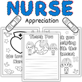 School Nurse Appreciation Day Cards - Thank You Coloring P