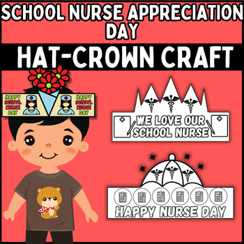 Preview of School Nurse Appreciation Day Hat_CROWN Crafts - Headband Craft! Nurse Day craft
