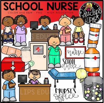 Preview of School Nurse Clip Art Set {Educlips Clipart}