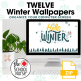 School Nurse Computer Wallpapers for Winter | Set of 12