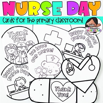 Preview of School Nurse Day Cards | Nurse Appreciation | English & Spanish